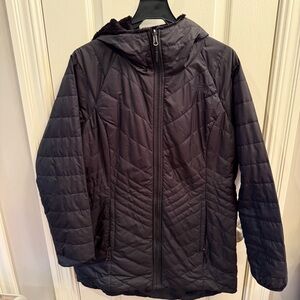 The North Face Women’s black insulated reversible coat. Size Large